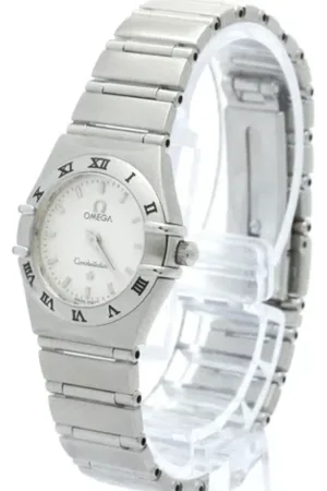 Omega Pre-owned, Dame, Grå, ONE SIZE, Tyl, Pre-owned Rustfrit stal watches