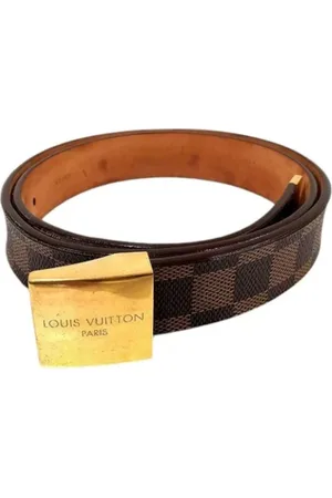 LOUIS VUITTON Pre-owned, Dame, Brun, ONE SIZE, Tyl, Pre-owned Canvas baelter