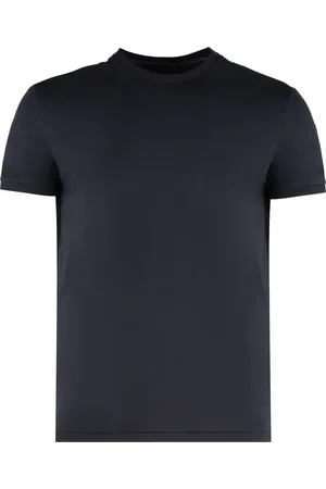 RRD Top, Herre, Blå, XL, Ribbed Hemline Techno Fabric T-shirt