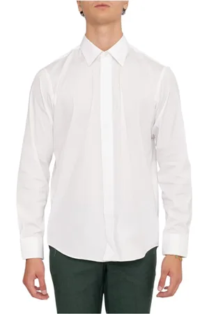 HUGO BOSS Skjorte, Herre, Hvid, S, Uld, Stilfuld Skjorte til Mænd