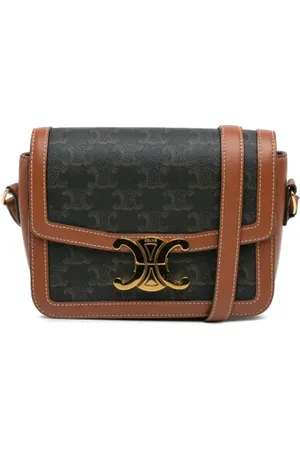 Céline Pre-owned, Dame, Brun, ONE SIZE, Uld, Pre-owned Stof crossbody-tasker