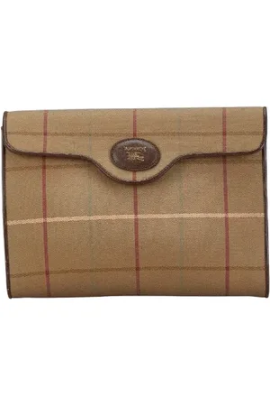 Burberry Pre-owned, Dame, , ONE SIZE, Tyl, Pre-owned Canvas clutches