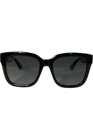 Gucci Pre-owned, Dame, Sort, ONE SIZE, Tyl, Pre-owned Acetat solbriller