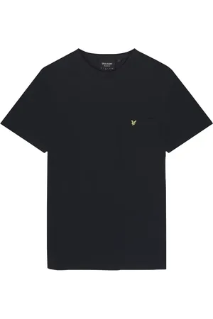 Lyle & Scott Top, Herre, Blå, XS, SS T-shirts Plain Pique Lomme T-shirt