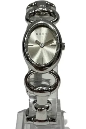 Gucci Pre-owned, Dame, Grå, ONE SIZE, Tyl, Pre-owned Glas watches