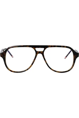 Thom Browne Tilbehør, unisex, Brun, 59 MM, Uld, Stilfulde Optiske Briller til Trendy Look