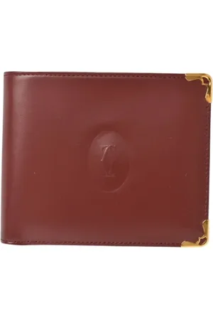 Cartier Pre-owned, Herre, Rød, ONE SIZE, Læder, Pre-owned Laeder punge