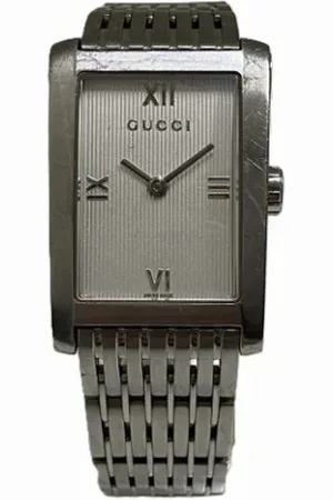 Gucci Pre-owned, Dame, Hvid, ONE SIZE, Tyl, Pre-owned Glas watches