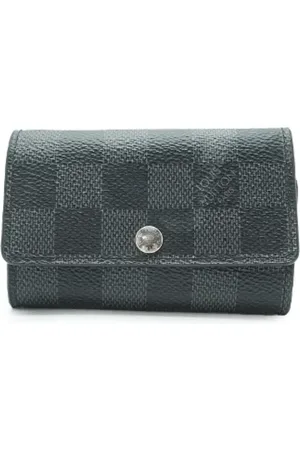 LOUIS VUITTON Pre-owned, Dame, Grå, ONE SIZE, Tyl, Pre-owned Laeder punge