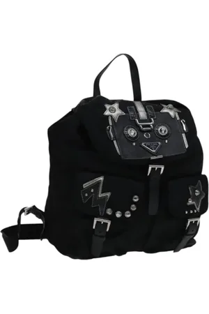 Prada Pre-owned, Dame, Sort, ONE SIZE, Nylon, Pre-owned nylon rygsaekke