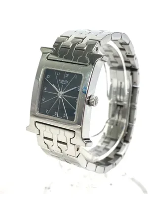 Hermès Pre-owned, Dame, Sort, ONE SIZE, Tyl, Pre-owned Metal watches