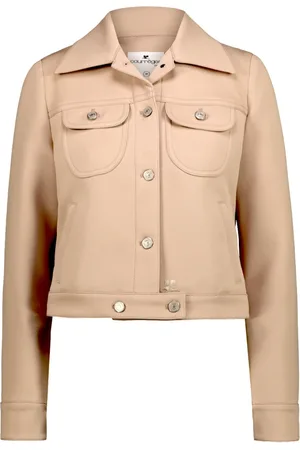 Courrèges Jakke, Dame, , M, Signatur Twill Trucker Jakke