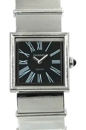 Gucci Pre-owned, Dame, Sort, ONE SIZE, Tyl, Pre-owned Laeder watches