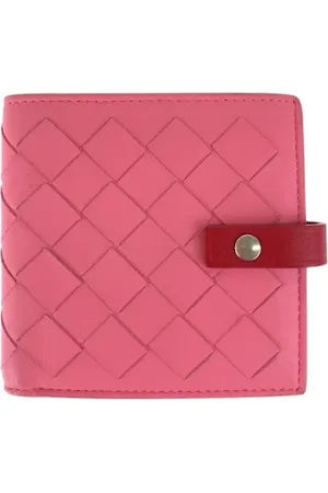 Bottega Veneta Pre-owned, Dame, Lyserød, ONE SIZE, Tyl, Pre-owned Laeder punge