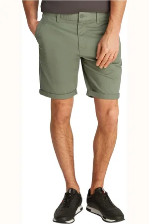 Tommy Hilfiger Shorts, Herre, Grøn, W34, Uld, Stilfulde Bermuda Shorts til Mænd