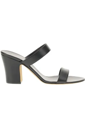 The Row Sko, Dame, Sort, 36 EU, Læder, Elegant Læder Blokhæl Sandaler