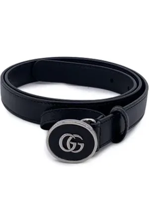 Gucci Pre-owned, Dame, Sort, ONE SIZE, Tyl, Pre-owned Laeder baelter