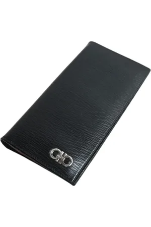 Salvatore Ferragamo Pre-owned, Herre, Sort, ONE SIZE, Læder, Pre-owned Laeder punge