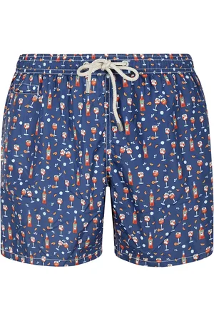 MC2 SAINT BARTH Badetøj, Herre, Flerfarvet, XL, Uld, Fantasy Mesh Badeshorts