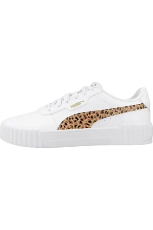 PUMA Sko, Dame, Hvid, 35 1/2 EU, Dyreprint Sneakers til Juniorer