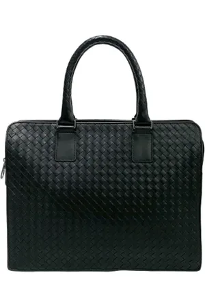 Bottega Veneta Pre-owned, Herre, Sort, ONE SIZE, Læder, Pre-owned Laeder hndtasker