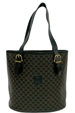 Céline Pre-owned, Dame, Sort, ONE SIZE, Uld, Pre-owned Canvas celine-tasker