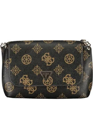 Guess Taske, Dame, Brun, ONE SIZE, Uld, Brun polyethylen håndtaske med justerbar rem