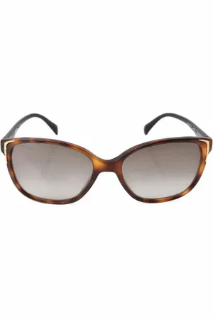 Prada Pre-owned, Dame, Brun, ONE SIZE, Tyl, Pre-owned Plast solbriller