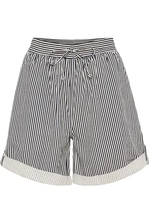 Saint Tropez Shorts, Dame, Blå, L, Uld, Stribede Shorts & Knickers Ice Nightsky