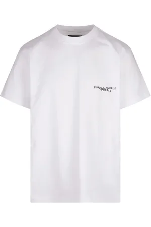 Purple Brand Top, Herre, Hvid, M, Bomuld, Hvid Bomulds T-shirt