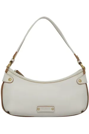Salvatore Ferragamo Pre-owned, Dame, Hvid, ONE SIZE, Tyl, Pre-owned Laeder hndtasker