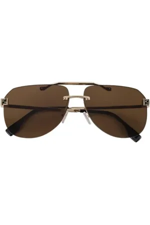 Fendi Pre-owned, Dame, Brun, ONE SIZE, Tyl, Pre-owned Plast solbriller