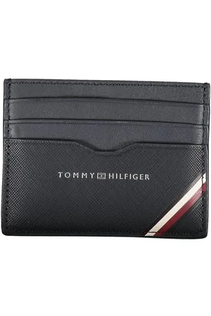 Tommy Hilfiger Tilbehør, Herre, Blå, ONE SIZE, Læder, Blåt Læder Herre Pung