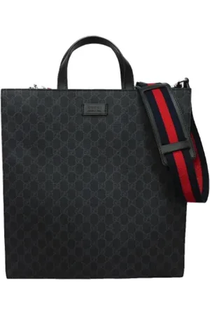 Gucci Pre-owned, Dame, Sort, ONE SIZE, Uld, Pre-owned Canvas totes