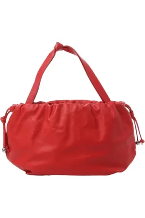 Bottega Veneta Pre-owned, Dame, Rød, ONE SIZE, Tyl, Pre-owned Laeder hndtasker