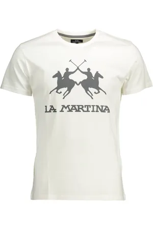La Martina Top, Herre, Hvid, M, Kortærmet Herre T-shirt Hvid Logo