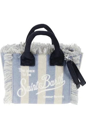 MC2 SAINT BARTH Taske, Dame, Blå, ONE SIZE, Bomuld, Zebra Mini Vanity Sponge Taske