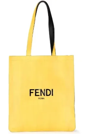 Fendi Pre-owned, Dame, Gul, ONE SIZE, Tyl, Pre-owned Laeder fendi-tasker