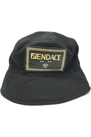 Fendi Pre-owned, Dame, Sort, ONE SIZE, Bomuld, Pre-owned Bomuld hatte