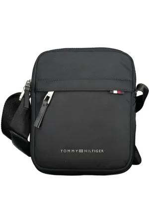 Tommy Hilfiger Taske, Herre, Sort, ONE SIZE, Uld, Sort Polyester Skuldertaske, Justerbar Strop