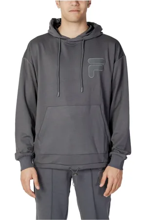 Fila Sweathshirts & Hoodies, Herre, Grå, XS, Uld, Oversized Hoody Forår/Sommer Kollektion