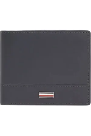 Tommy Hilfiger Tilbehør, Herre, Blå, ONE SIZE, Læder, Blå Punge & Kortholdere Forår/Sommer