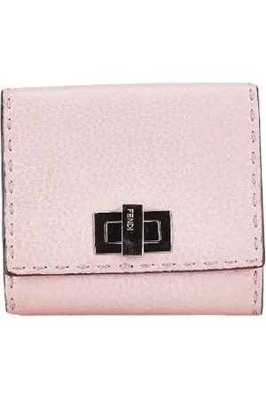 Fendi Pre-owned, Dame, Lyserød, ONE SIZE, Tyl, Pre-owned Laeder punge