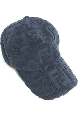 Fendi Pre-owned, Dame, Blå, ONE SIZE, Bomuld, Pre-owned Bomuld hatte