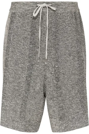 Maison Margiela Shorts, Herre, Grå, M, Linned, Grå Linnedblandings Knælange Shorts