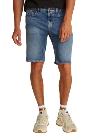 Tommy Hilfiger Shorts, Herre, Blå, W28, Uld, Stilfulde Bermuda Shorts til Mænd