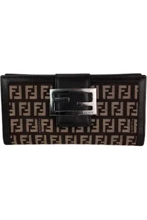 Fendi Pre-owned, Dame, Brun, ONE SIZE, Tyl, Pre-owned Canvas fendi-tasker