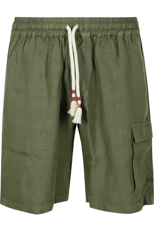 MC2 SAINT BARTH Badetøj, Herre, Grøn, XL, Linned, Åndbare Linnedshorts til varme dage