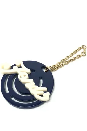 Fendi Pre-owned, unisex, Blå, ONE SIZE, Tyl, Pre-owned Stof ngleholdere