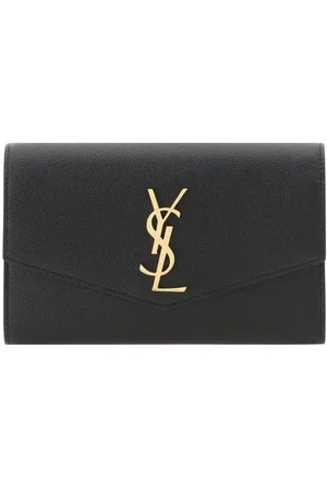 Saint Laurent Tilbehør, Dame, Sort, ONE SIZE, Uld, Rød Quiltet Kædeting med Kvast